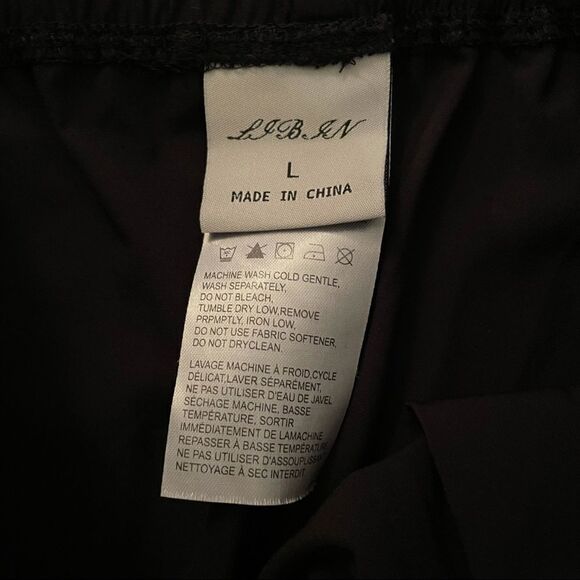 Ll bean womens black polyester jogger pants nwot - Picture 4 of 6